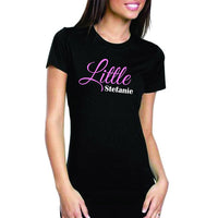 Little Short Sleeve Boyfriend T-Shirt- Personalized Name Cursive Design - 3900 - CAD