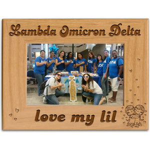 Lambda Omicron Delta Love My Lil Picture Frame - PTF157 - LZR