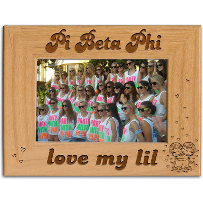 Pi Beta Phi Love My Lil Picture Frame - PTF157 - LZR