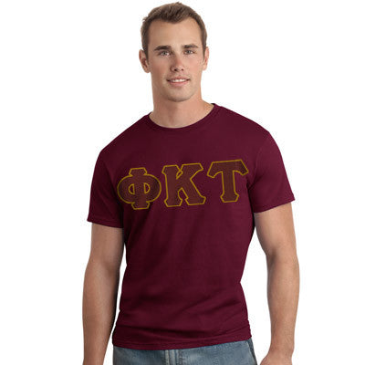 Phi Kappa Tau Letter T-Shirt - G500 - TWILL