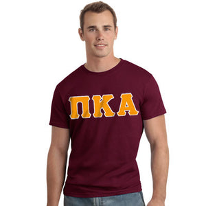 Pi Kappa Alpha Letter T-Shirt - G500 - TWILL