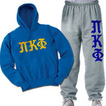 Pi Kappa Phi Hoodie and Sweatpants, Printed Old English Letters, Package Deal - CAD