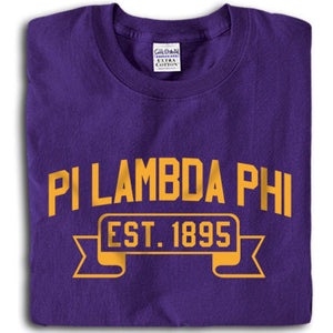 Pi Lambda Phi T-Shirt, Printed Vintage Football Design - G500 - CAD