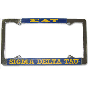 Sigma Delta Tau License Plate Frame - Rah Rah Co. rrc
