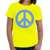 Sigma Delta Tau Neon Peace Sign Printed Tee - Gildan 500 - CAD