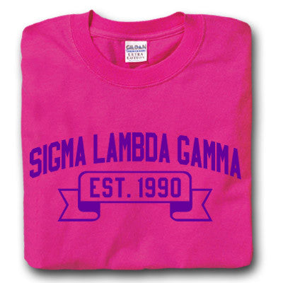 Sigma Lambda Gamma T-Shirt, Printed Vintage Football Design - G500 - CAD