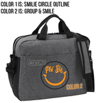 Greek Messenger Bag, Smiley Face Design - BG318 - CAD