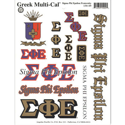 Sigma Phi Epsilon Multi-Cal Stickers
