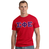 Sigma Phi Epsilon Letter T-Shirt - G500 - TWILL