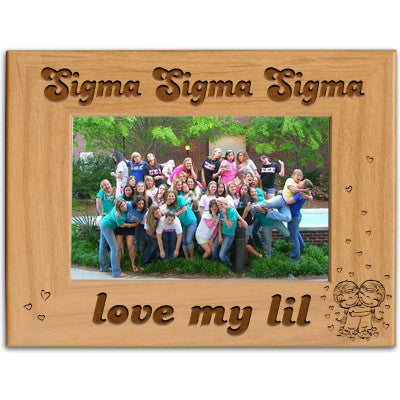 Sigma Sigma Sigma Love My Lil Picture Frame - PTF157 - LZR