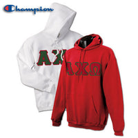 Alpha Chi Omega Champion Powerblend® Hoodie, 2-Pack Bundle Deal - Champion S700 - TWILL