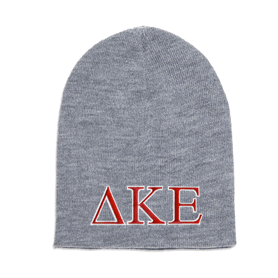 Fraternity Knit Beanie, 2-Color Greek Letters - Yupoong 1500 - EMB