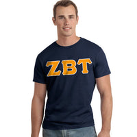 Zeta Beta Tau Letter T-Shirt - G500 - TWILL