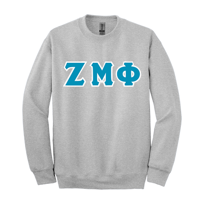 Zeta Mu Phi 9.3oz Crewneck Sweatshirt - G120 - TWILL