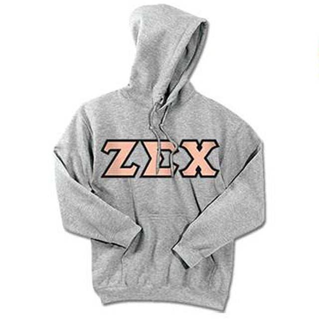Zeta Sigma Chi Standards Hooded Sweatshirt - G185 - TWILL