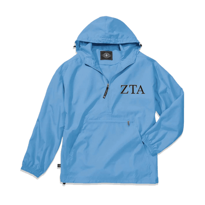 Sorority Pack-N-Go Pullover, 2-Color Greek Letters - Charles River 9904 - EMB