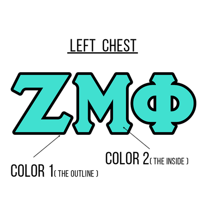 Zeta Mu Phi Crest Hoodie - G185 - SUB