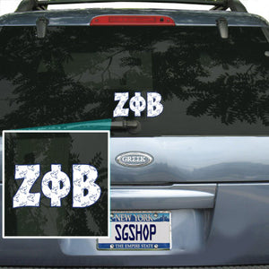 Zeta Phi Beta Mascot Car Sticker