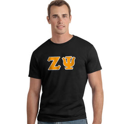 Zeta Psi Letter T-Shirt - G500 - TWILL