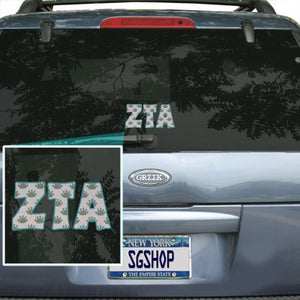 Zeta Tau Alpha Mascot Car Sticker