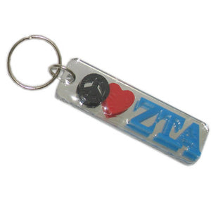 Zeta Tau Alpha Peace Love Keychain - Craftique cqPLKC
